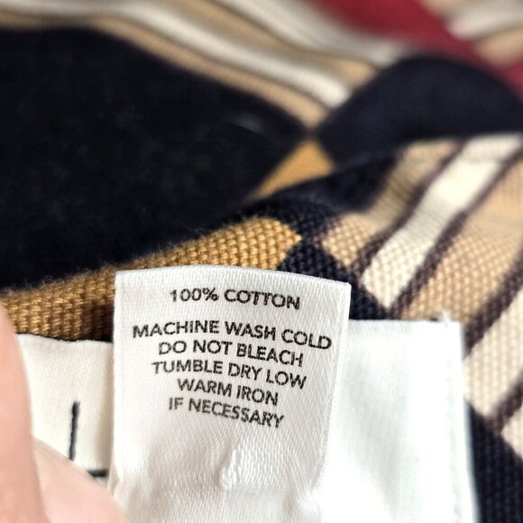 Ann Taylor Loft Petite Retro 70s 80s Geometric Mini Skirt in Red Black - Picture 8 of 8